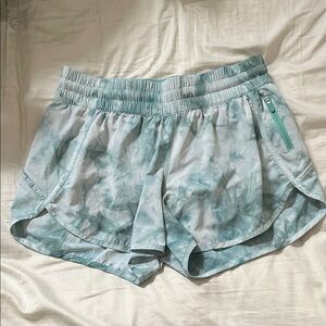 lululemon athletica Blue Tie-Dye Athletic Shorts size 12